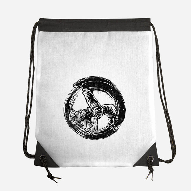 Somersault Circle-None-Drawstring-Bag-glitchygorilla