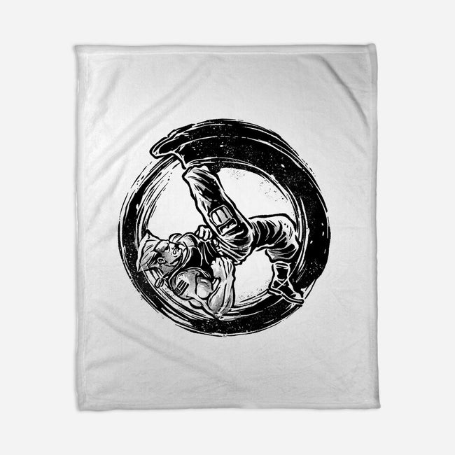 Somersault Circle-None-Fleece-Blanket-glitchygorilla