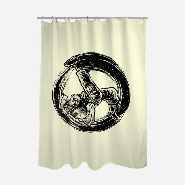 Somersault Circle-None-Polyester-Shower Curtain-glitchygorilla