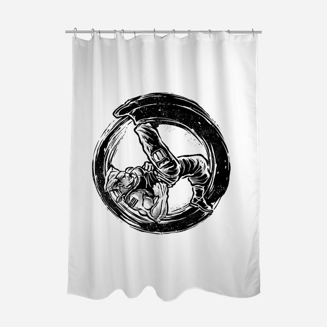 Somersault Circle-None-Polyester-Shower Curtain-glitchygorilla