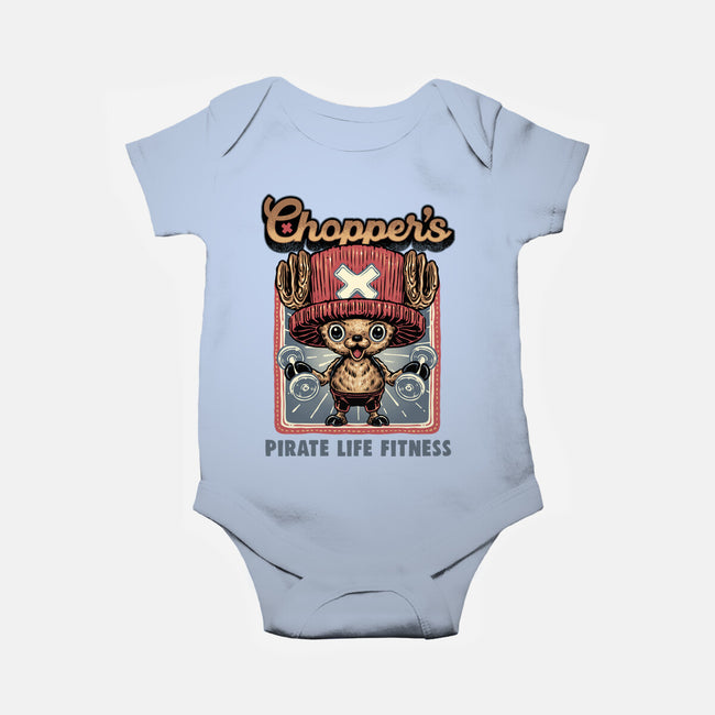 Chopper Fitness-Baby-Basic-Onesie-glitchygorilla
