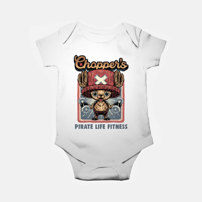 Chopper Fitness-Baby-Basic-Onesie-glitchygorilla