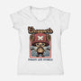 Chopper Fitness-Womens-V-Neck-Tee-glitchygorilla