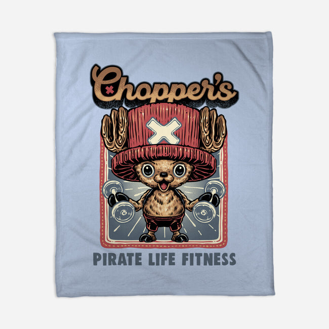 Chopper Fitness-None-Fleece-Blanket-glitchygorilla