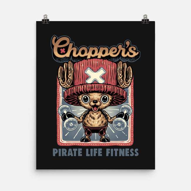 Chopper Fitness-None-Matte-Poster-glitchygorilla