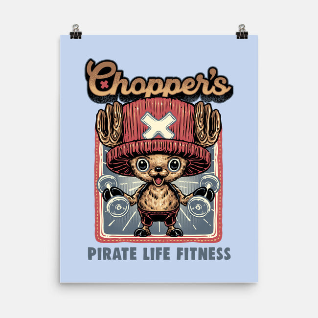 Chopper Fitness-None-Matte-Poster-glitchygorilla