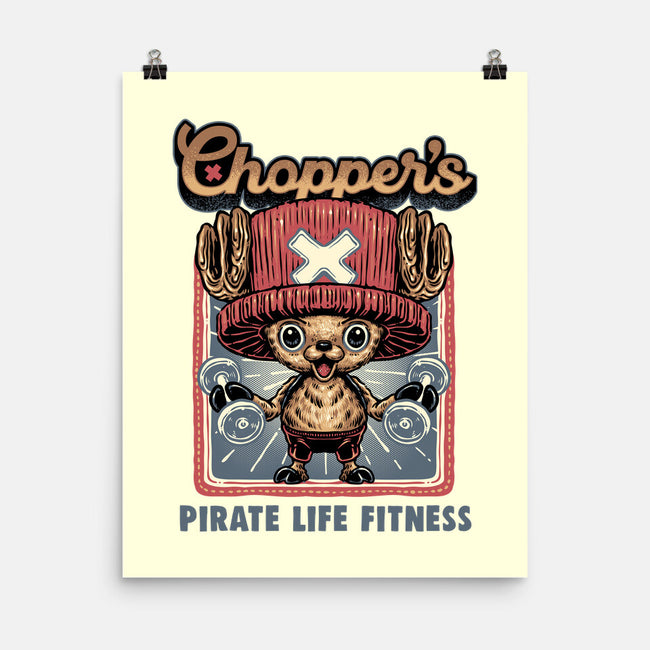 Chopper Fitness-None-Matte-Poster-glitchygorilla