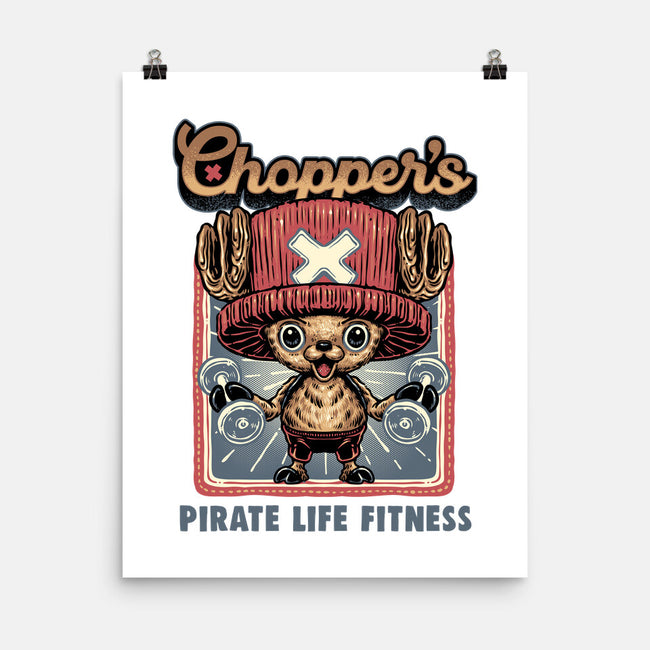 Chopper Fitness-None-Matte-Poster-glitchygorilla
