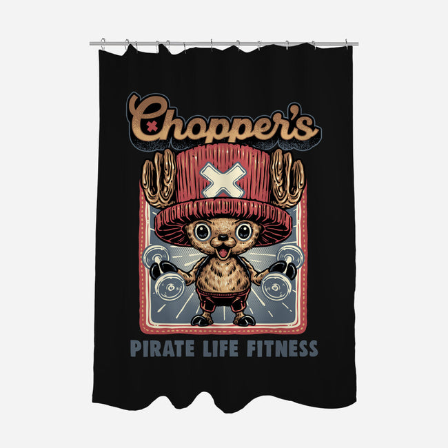 Chopper Fitness-None-Polyester-Shower Curtain-glitchygorilla