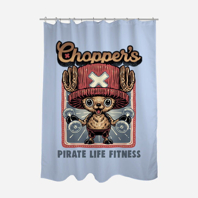 Chopper Fitness-None-Polyester-Shower Curtain-glitchygorilla