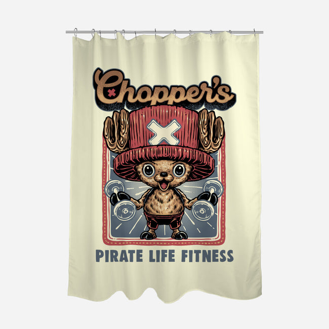 Chopper Fitness-None-Polyester-Shower Curtain-glitchygorilla