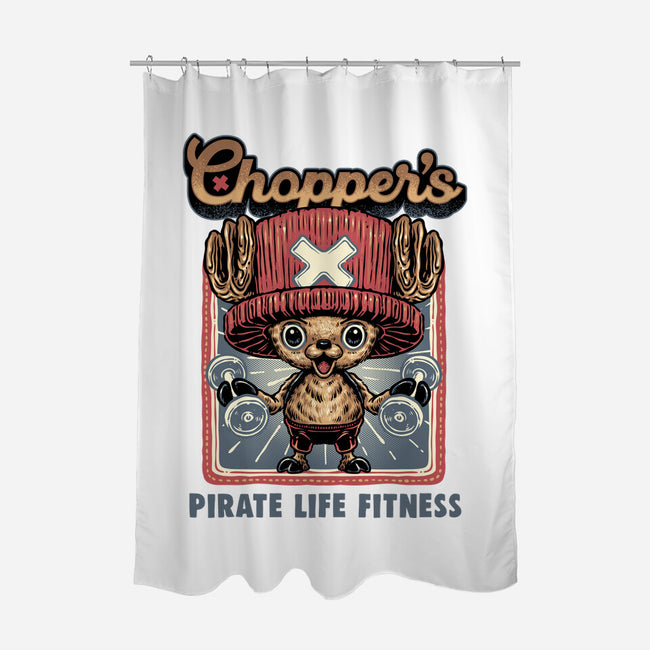 Chopper Fitness-None-Polyester-Shower Curtain-glitchygorilla