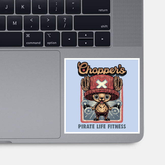 Chopper Fitness-None-Glossy-Sticker-glitchygorilla