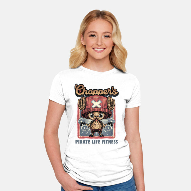 Chopper Fitness-Womens-Fitted-Tee-glitchygorilla