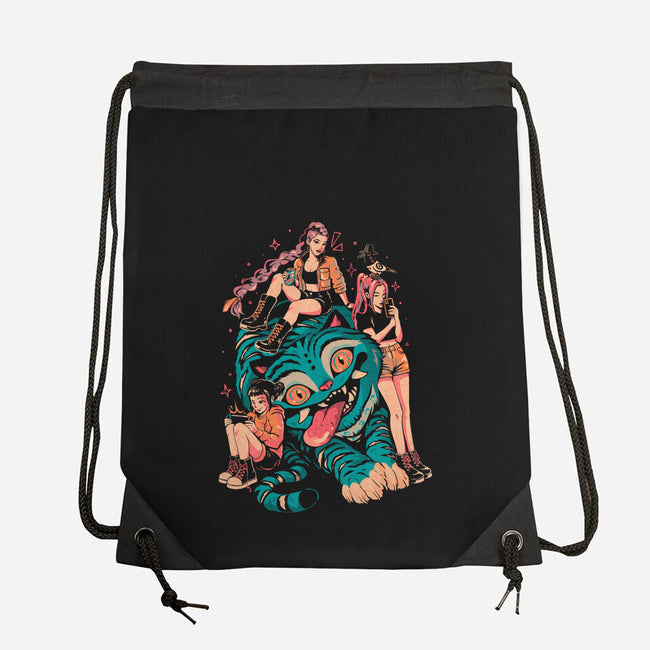 Demon Pillow-None-Drawstring-Bag-Arigatees