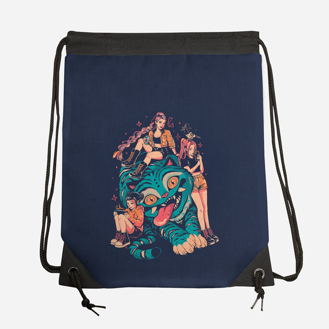 Demon Pillow-None-Drawstring-Bag-Arigatees
