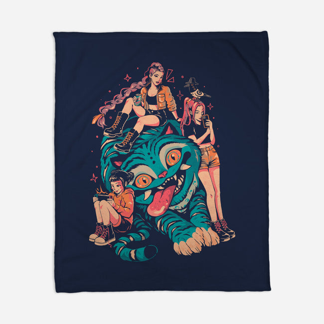 Demon Pillow-None-Fleece-Blanket-Arigatees