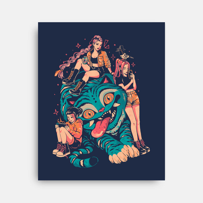 Demon Pillow-None-Stretched-Canvas-Arigatees