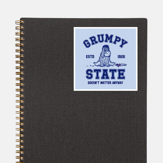 Grumpy State-None-Glossy-Sticker-kg07