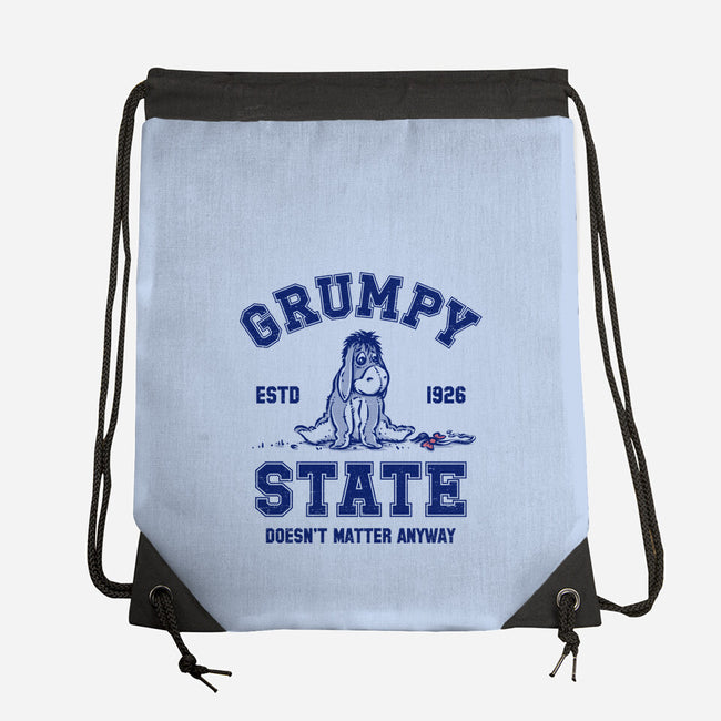 Grumpy State-None-Drawstring-Bag-kg07