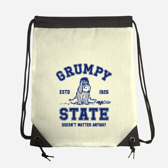 Grumpy State-None-Drawstring-Bag-kg07