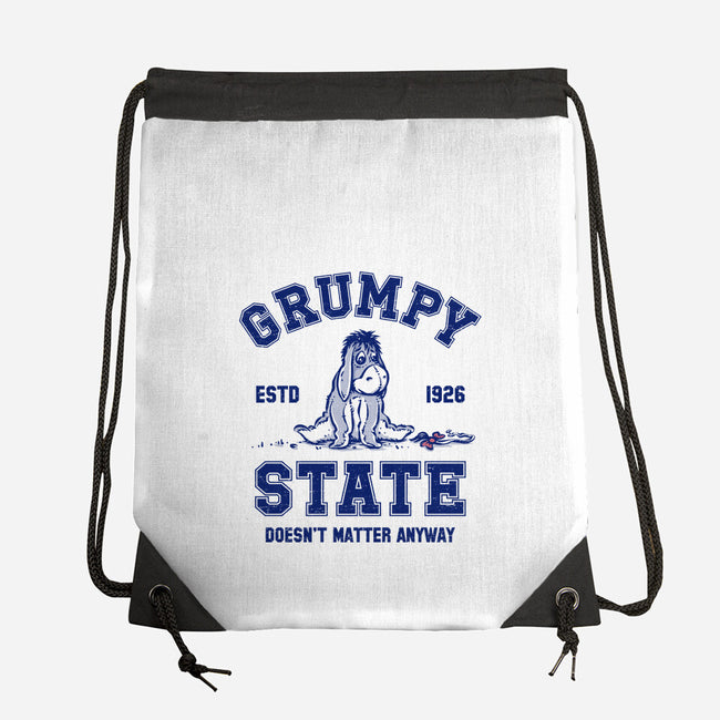 Grumpy State-None-Drawstring-Bag-kg07