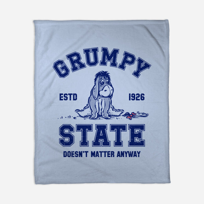 Grumpy State-None-Fleece-Blanket-kg07