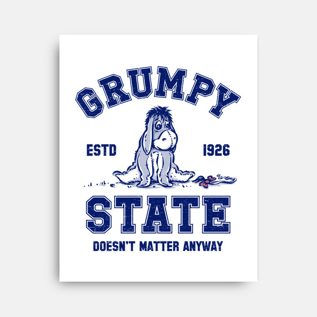 Grumpy State-None-Stretched-Canvas-kg07