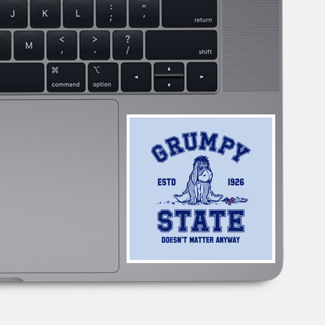 Grumpy State-None-Glossy-Sticker-kg07
