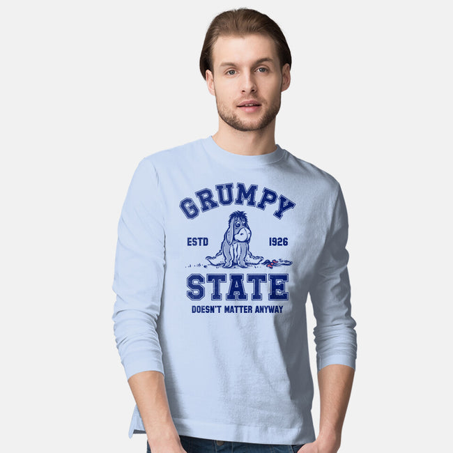 Grumpy State-Mens-Long Sleeved-Tee-kg07