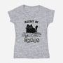 Chaos Cat-Womens-V-Neck-Tee-kg07