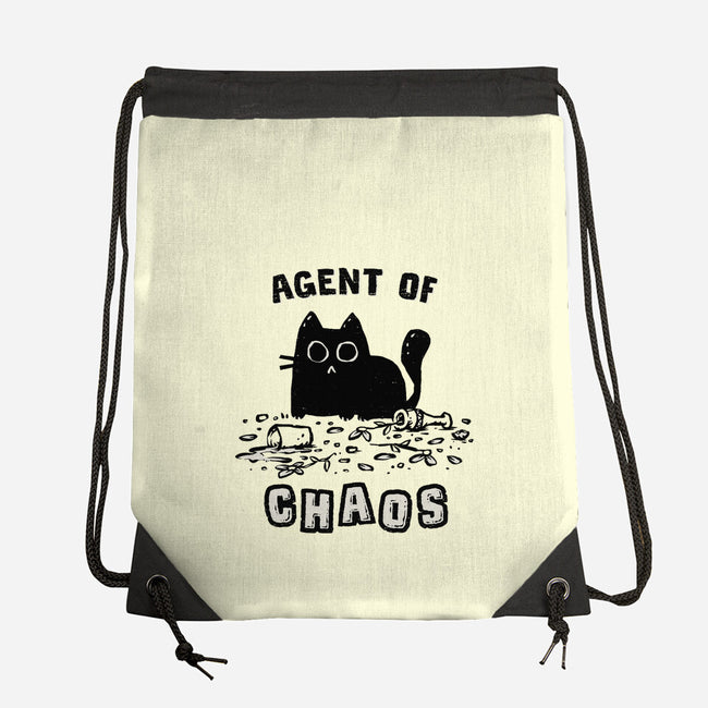 Chaos Cat-None-Drawstring-Bag-kg07