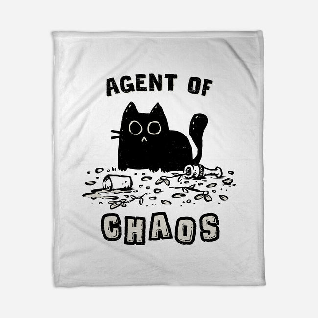 Chaos Cat-None-Fleece-Blanket-kg07