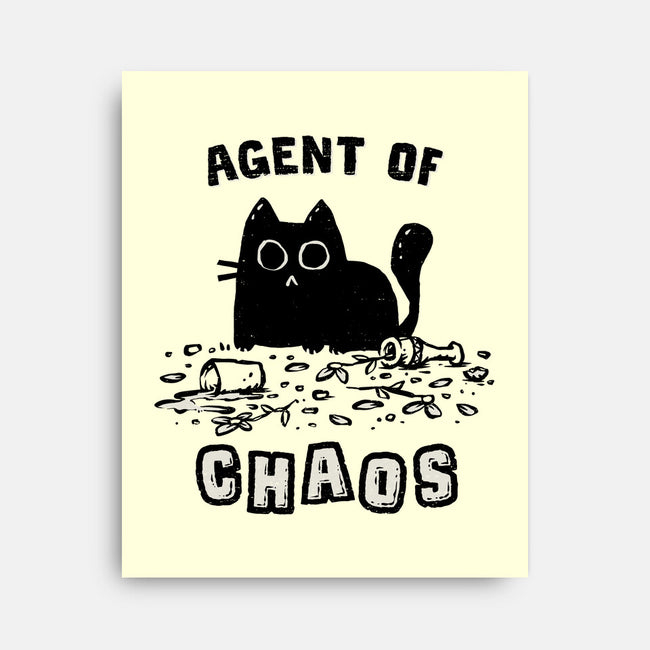 Chaos Cat-None-Stretched-Canvas-kg07