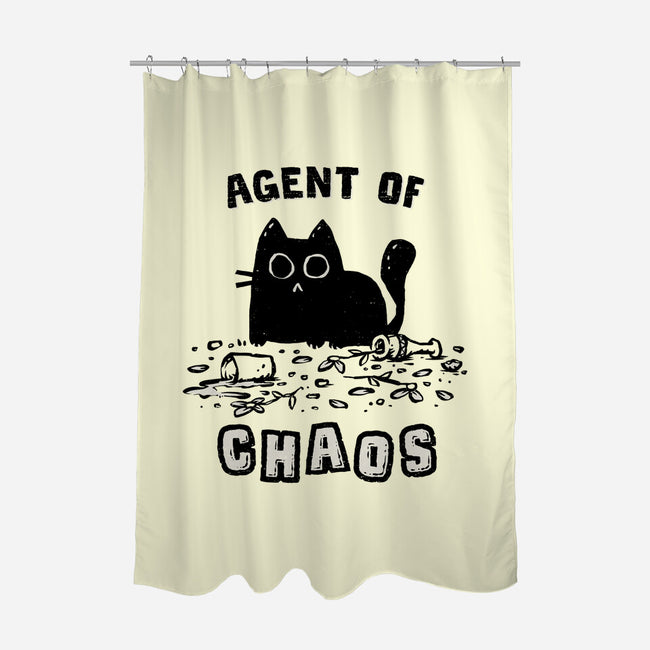 Chaos Cat-None-Polyester-Shower Curtain-kg07