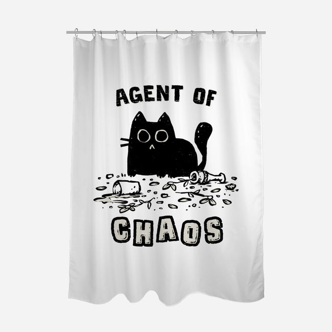 Chaos Cat-None-Polyester-Shower Curtain-kg07