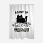 Chaos Cat-None-Polyester-Shower Curtain-kg07