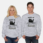 Chaos Cat-Unisex-Crew Neck-Sweatshirt-kg07