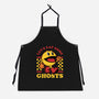 Game Mascot Ghost Eater-Unisex-Kitchen-Apron-Studio Mootant
