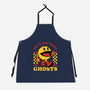 Game Mascot Ghost Eater-Unisex-Kitchen-Apron-Studio Mootant