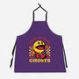 Game Mascot Ghost Eater-Unisex-Kitchen-Apron-Studio Mootant