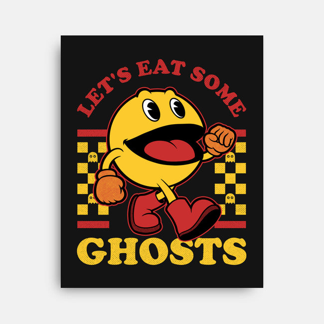 Game Mascot Ghost Eater-None-Stretched-Canvas-Studio Mootant