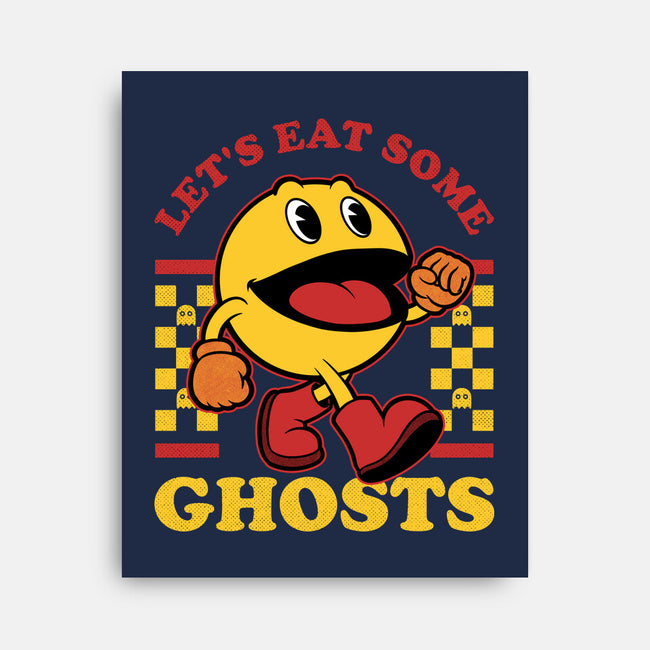 Game Mascot Ghost Eater-None-Stretched-Canvas-Studio Mootant
