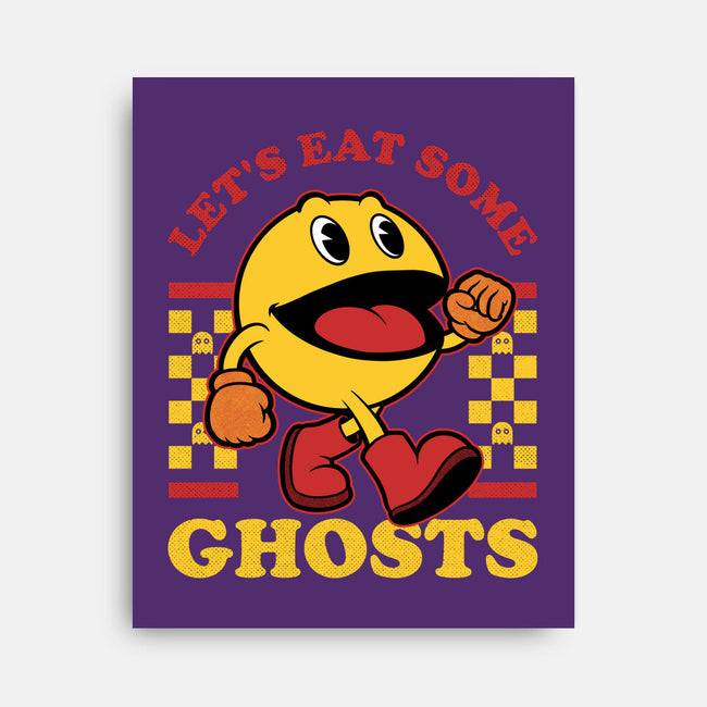 Game Mascot Ghost Eater-None-Stretched-Canvas-Studio Mootant