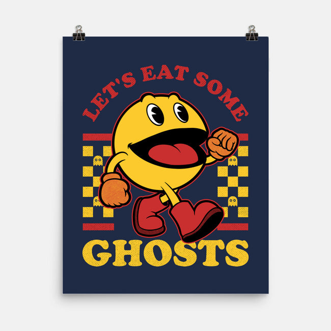 Game Mascot Ghost Eater-None-Matte-Poster-Studio Mootant