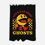 Game Mascot Ghost Eater-None-Polyester-Shower Curtain-Studio Mootant