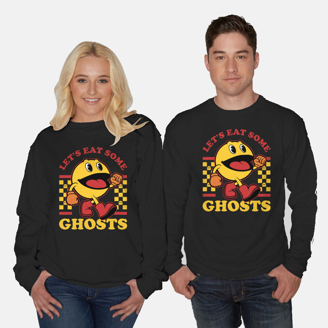 Game Mascot Ghost Eater-Unisex-Crew Neck-Sweatshirt-Studio Mootant