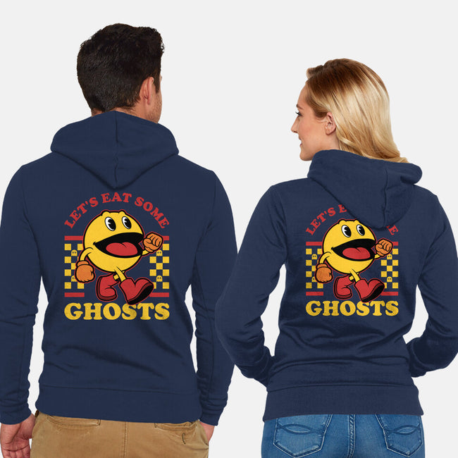 Game Mascot Ghost Eater-Unisex-Zip-Up-Sweatshirt-Studio Mootant