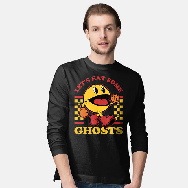 Game Mascot Ghost Eater-Mens-Long Sleeved-Tee-Studio Mootant