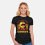 Game Mascot Ghost Eater-Womens-Fitted-Tee-Studio Mootant